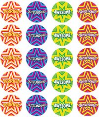 Stickers - Star - Pk 100  9321862006742