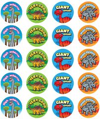 Stickers - Dinosaurs - Pk 100  9321862006704