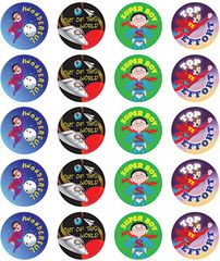 Super Boy Stickers 9321862005479